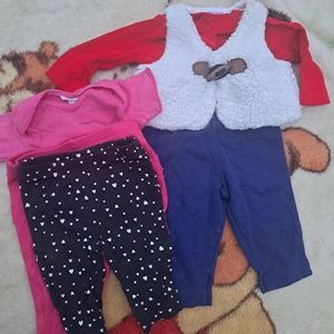 🙂 3/15 Carter's newborn shirts and pants. ❤️🍼🧸and Gerber pants